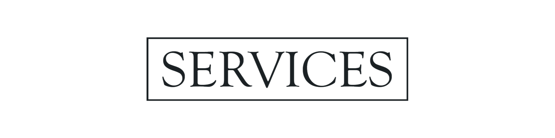 A home services logo with a black background.