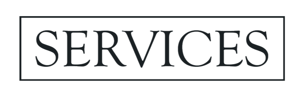 The services logo on a black background represents the idea of home.